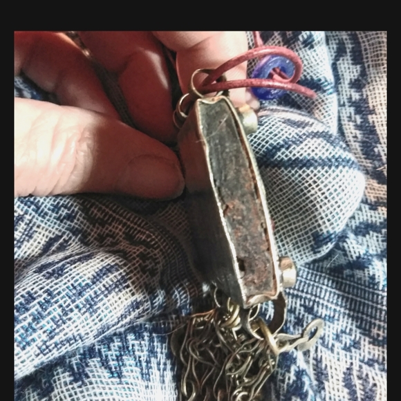 Kuchi Tribal Pendant Necklace w trade beads. - Picture 5 of 6